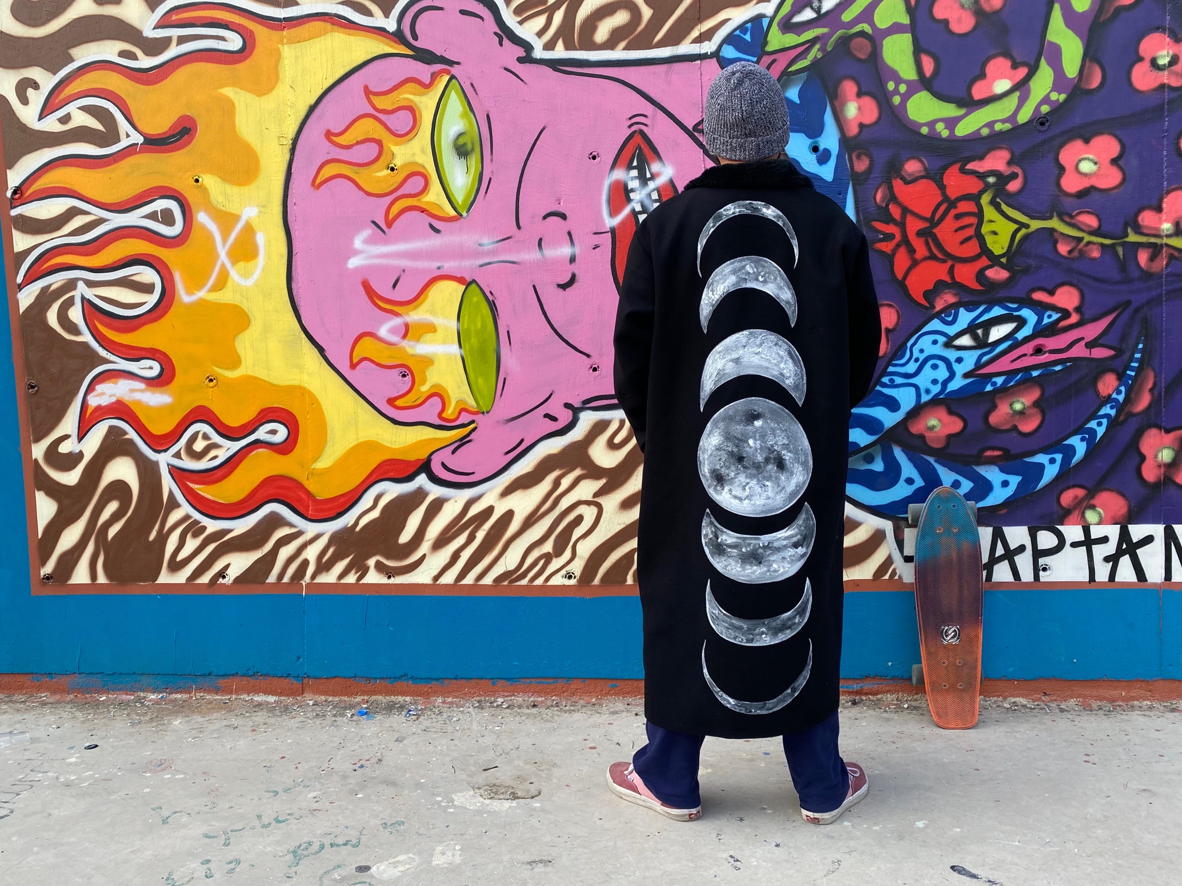 Ay Evreleri Dolunay Palto Kaban – Unisex Oversize | Moon Lunar Coat