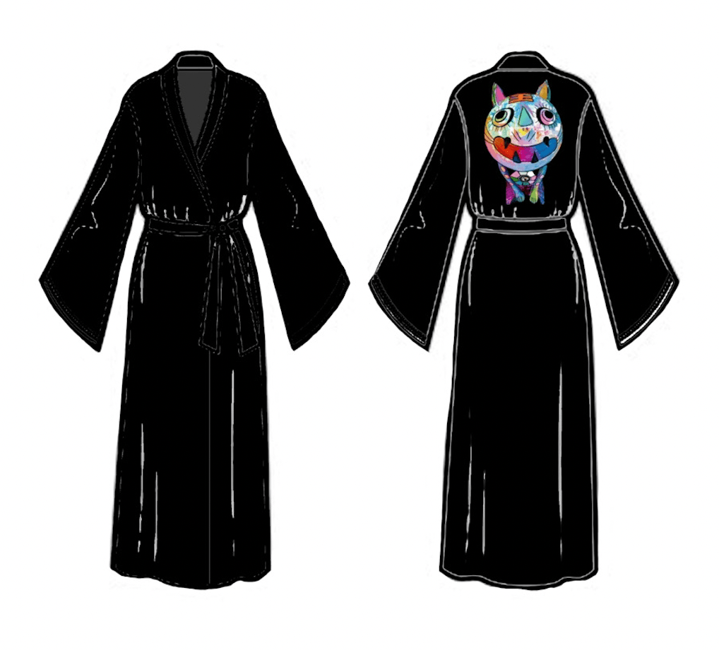 Siyah Kimono HIROMITA by ANQI
