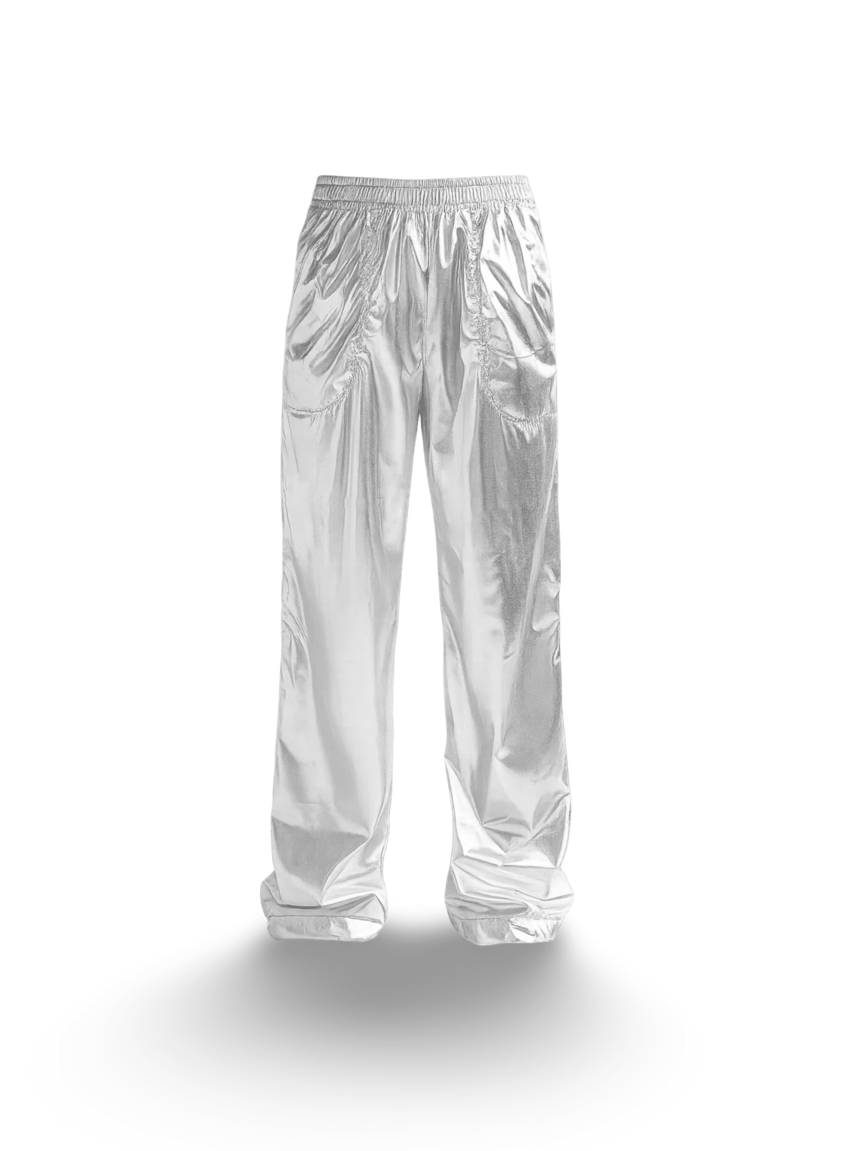 Gümüş Metalik Pantolon