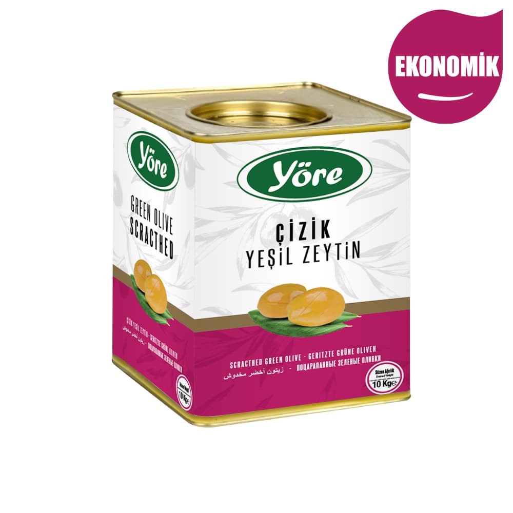 Yöre Edremit Ekonomik Çizik Yeşil Zeytin 10 kg