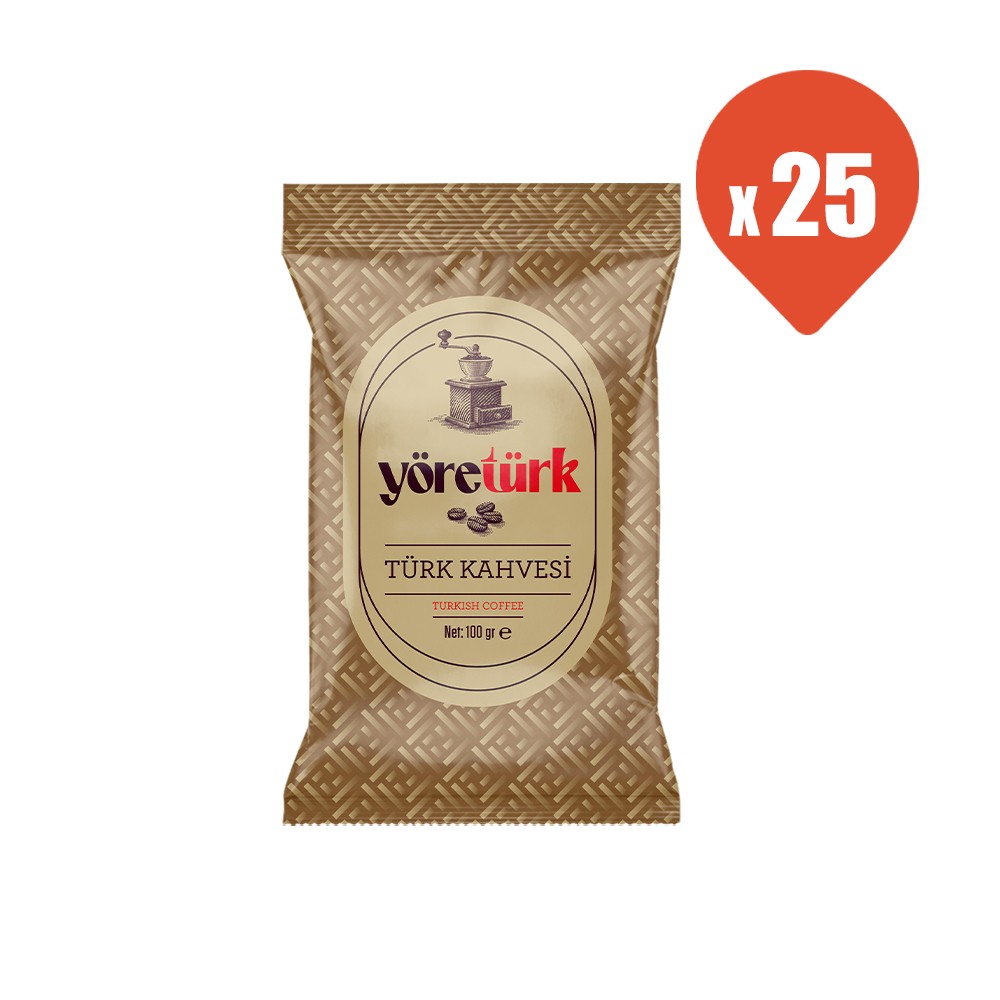 Yöretürk Türk Kahvesi 100 gr x 25 Adet