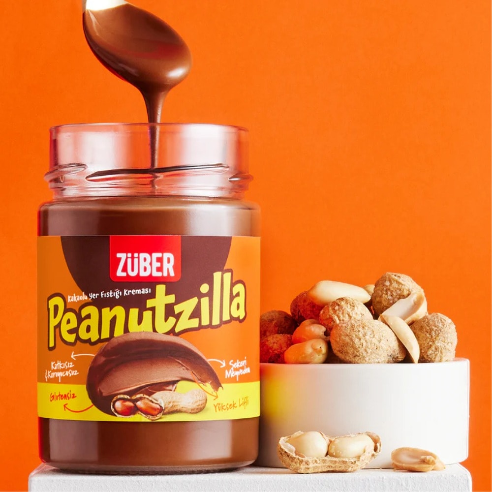 Züber Peanutzilla Kakaolu Fıstık Kreması 315 gr x 6