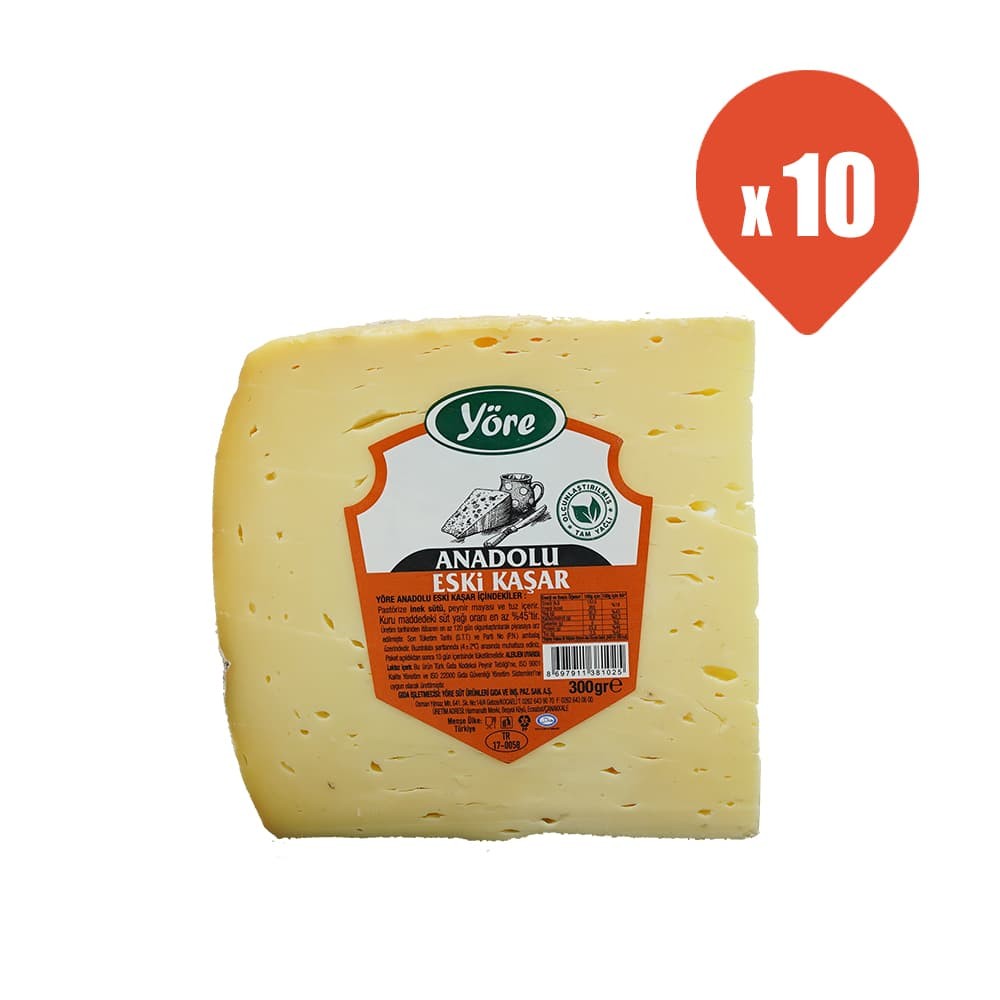 Yöre Anadolu Eski Kaşarı 300 gr x 10