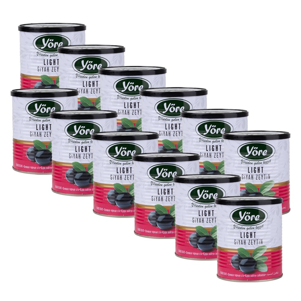 Yöre Light Siyah Zeytin 400 gr x 12 (261-290)