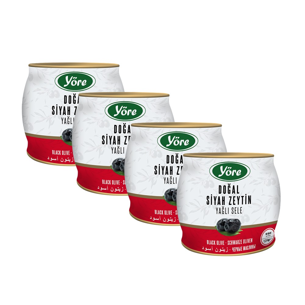 Yöre Gemlik Jumbo Zeytin 1500 gr x 4 (261-290)
