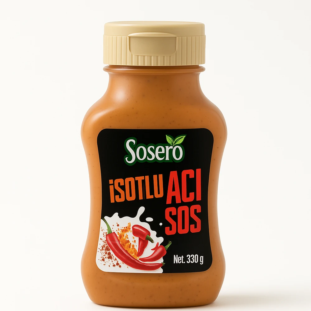 Sosero Ranch Sos 330 gr & Sarımsaklı Mayonez 330 gr & İsotlu Acı Sos 330 gr & Turşulu Burger Sos 350 gr & Haydari Sos 330 gr