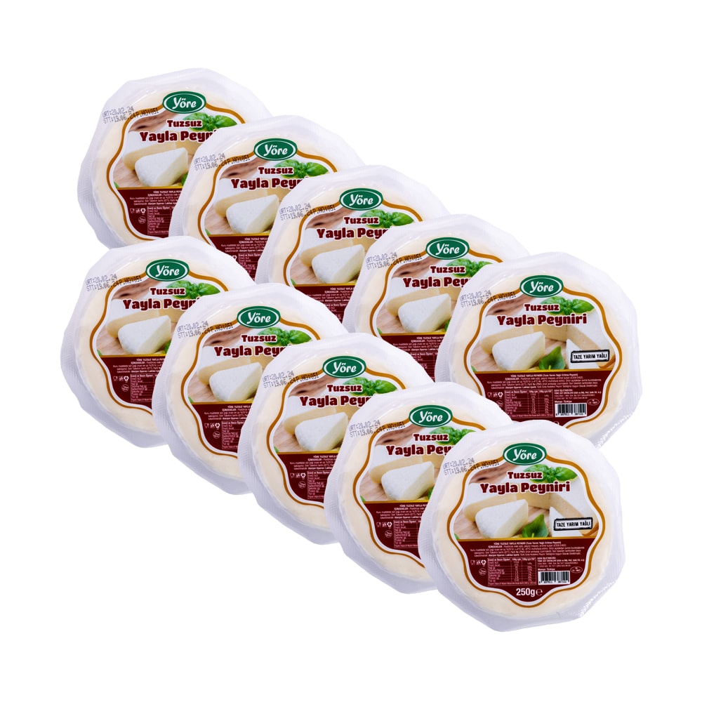 Yöre Tuzsuz Yayla Peyniri 250 gr x 10