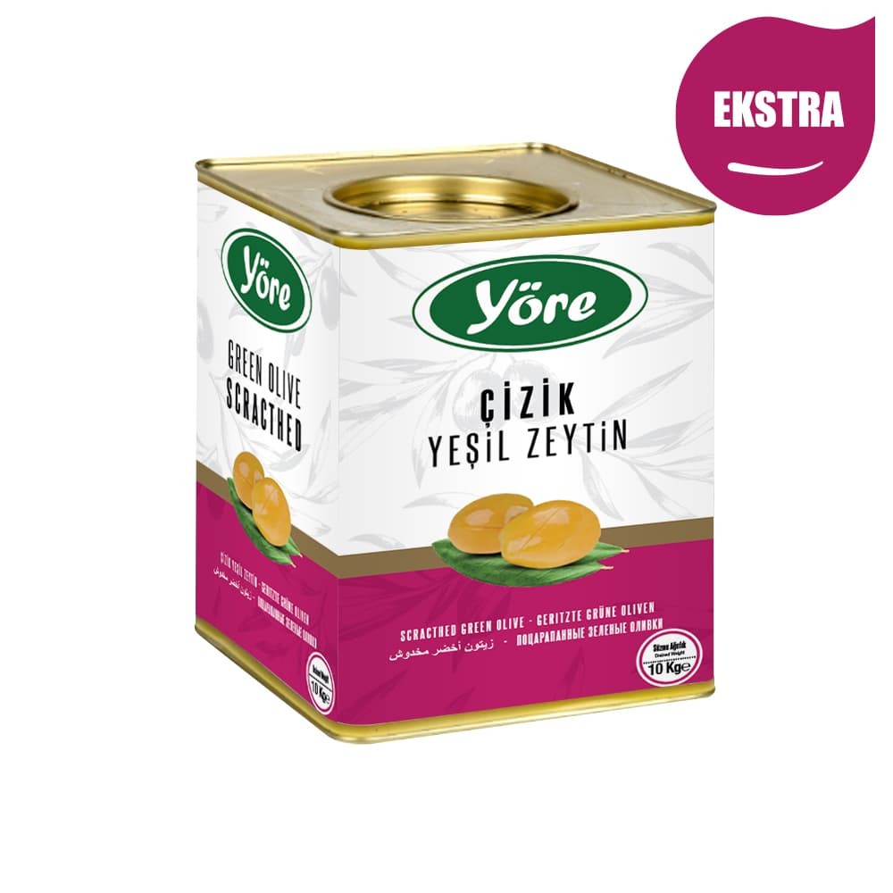 Yöre Edremit Ekstre Çizik Yeşil Zeytin 10 kg