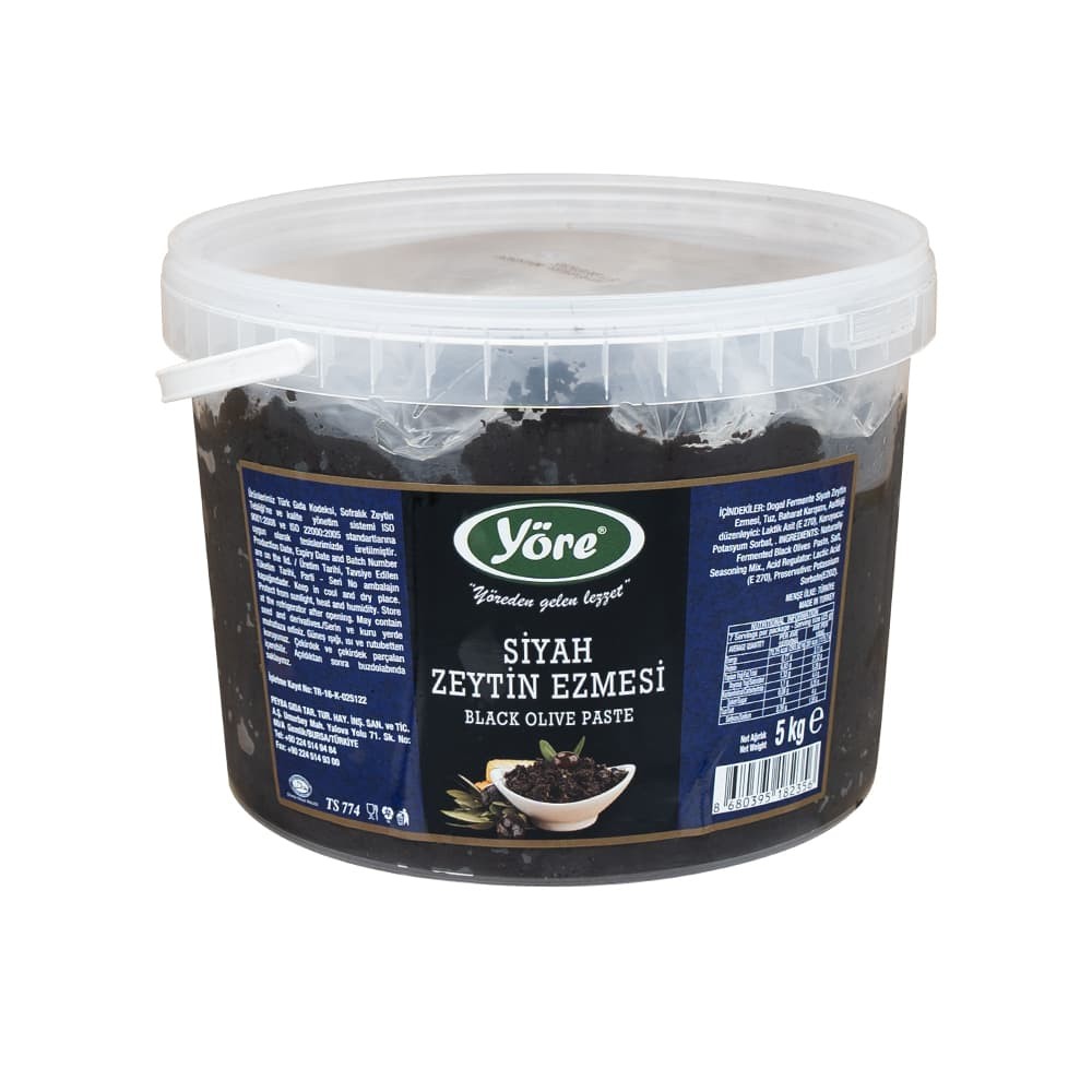 Yöre Siyah Zeytin Ezmesi 5 kg Kova