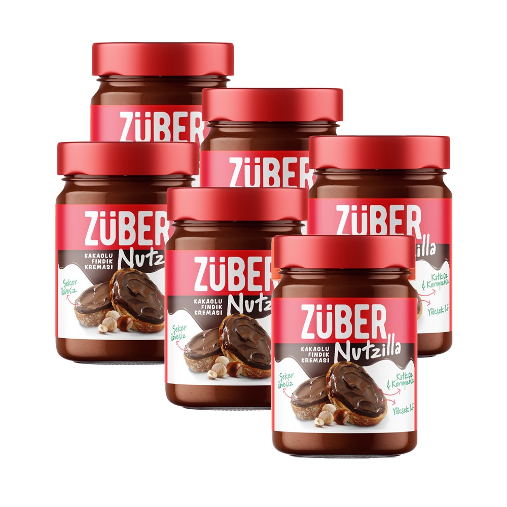 Züber Nutzilla Kakaolu Fındık Kreması 315 gr x 6