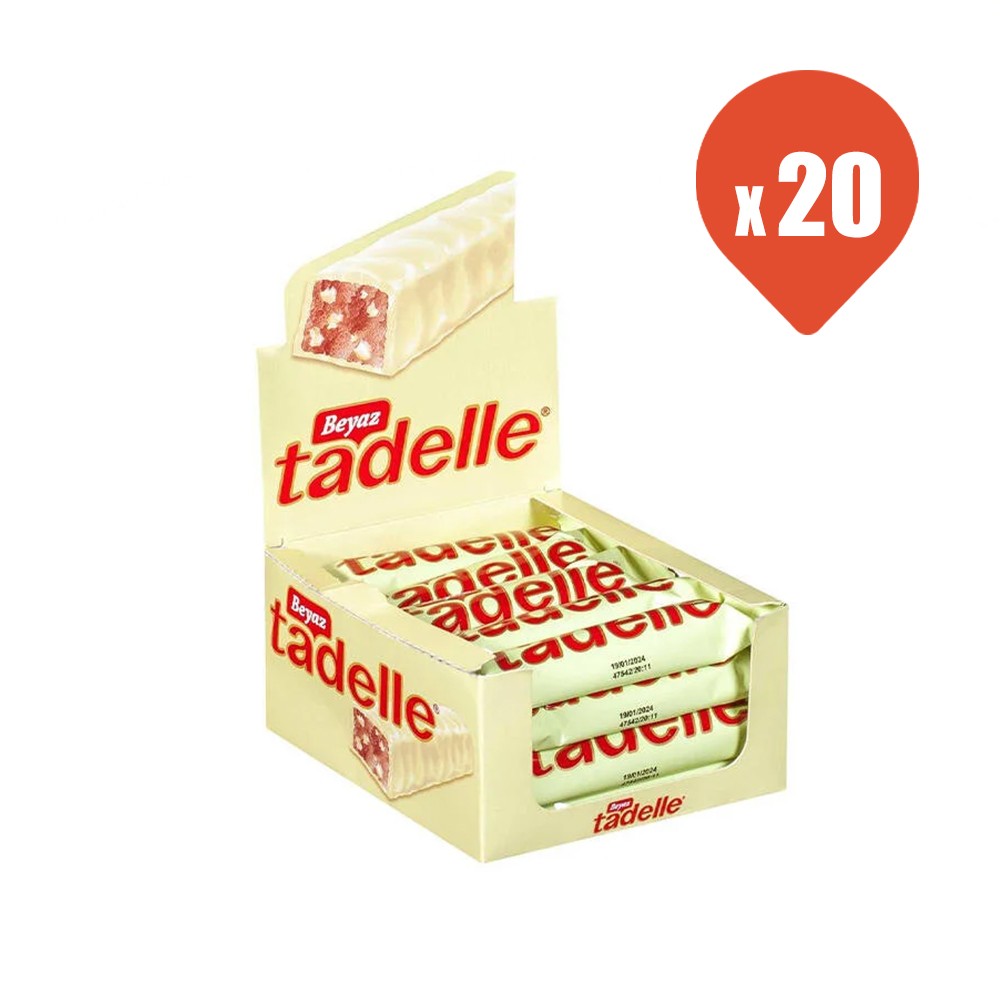 Tadelle Fındık Dolgulu Beyaz Çikolata 30 gr x 20 Adet