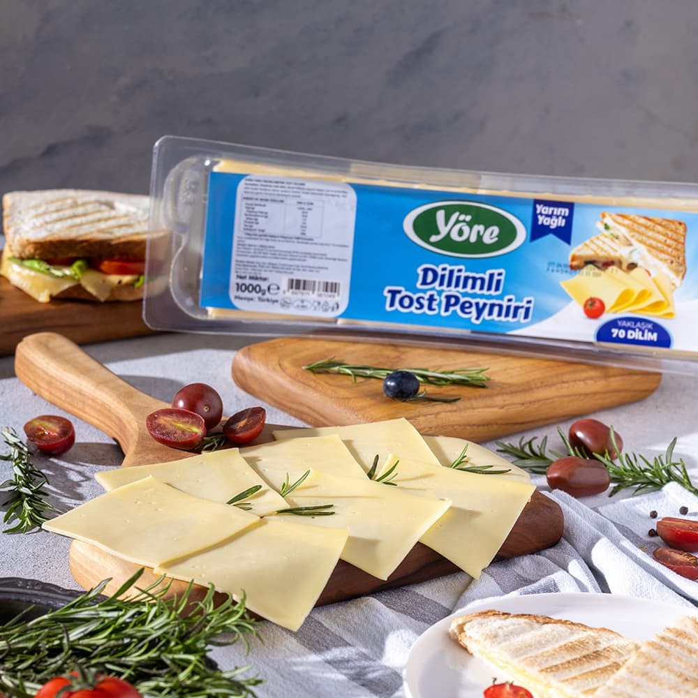 Yöre Dilimli Tost Peyniri 1000 gr x 2