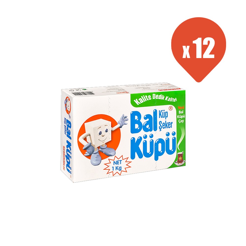 Bal Küpü Küp Şeker 1 kg x 12 Adet