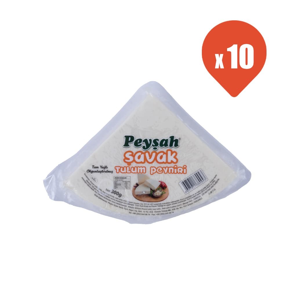 Peyşah Şavak Tulum Peyniri 300 gr x 10