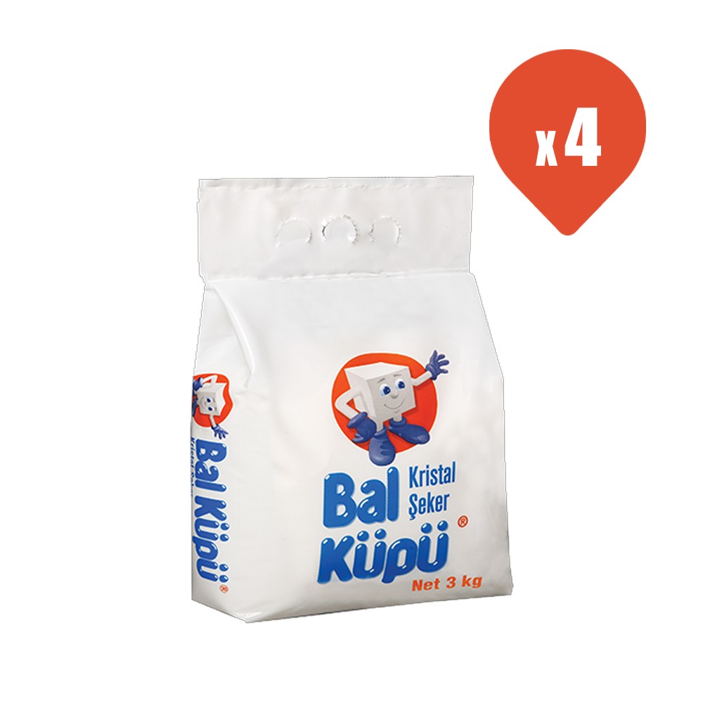 Bal Küpü Toz Şeker 3 kg x 4 Adet