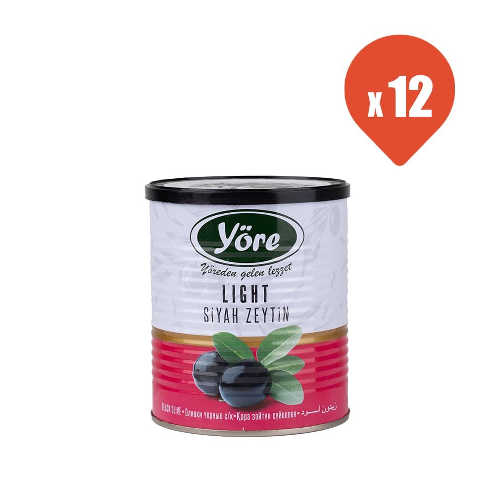 Yöre Light Siyah Zeytin 400 gr x 12