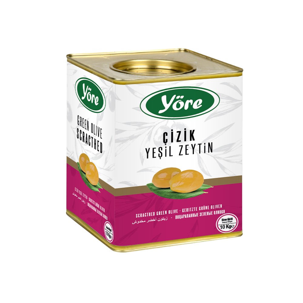 Yöre Edremit Çizik Süper Yeşil Zeytin 10 kg (231-260)