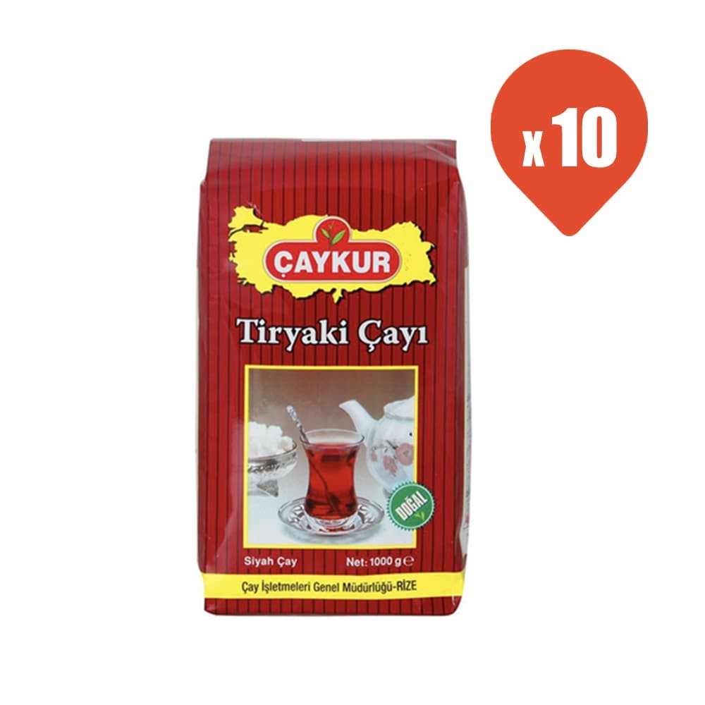 Çaykur Tiryaki Siyah Çay 1 kg x 10