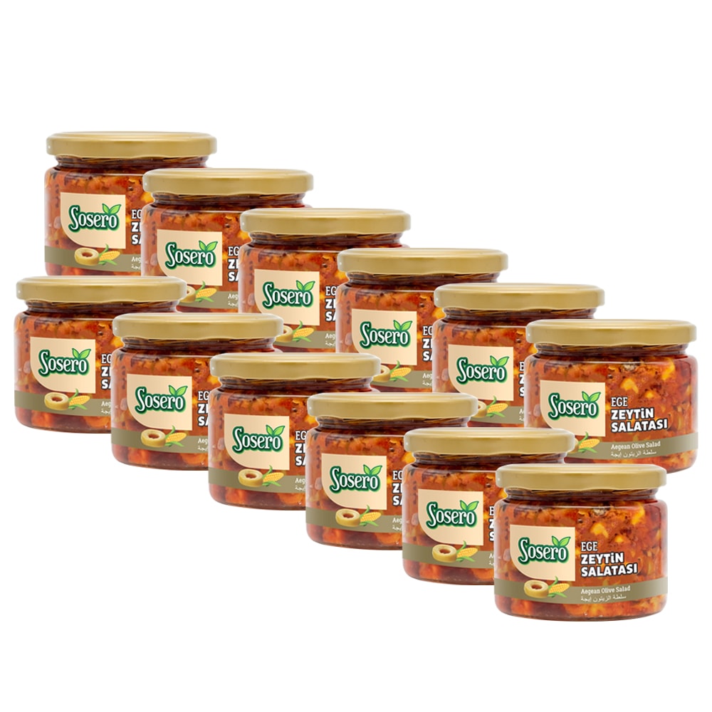 Sosero Ege Zeytin Salatası 290 gr x 12