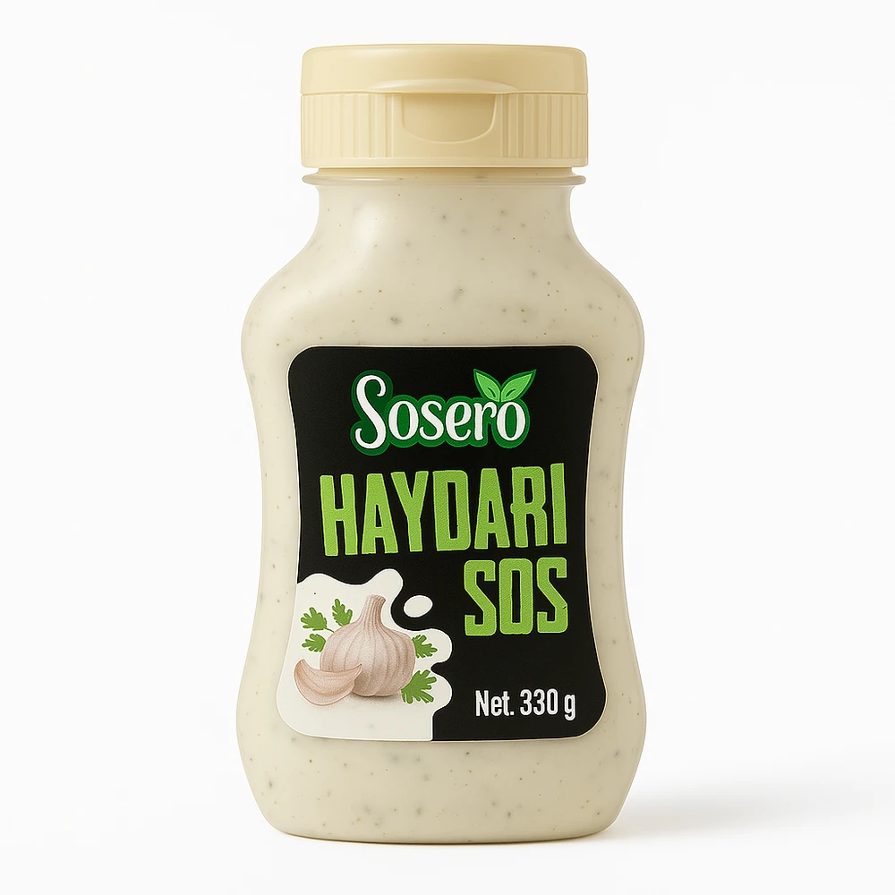 Sosero Ranch Sos 330 gr & Sarımsaklı Mayonez 330 gr & İsotlu Acı Sos 330 gr & Turşulu Burger Sos 350 gr & Haydari Sos 330 gr