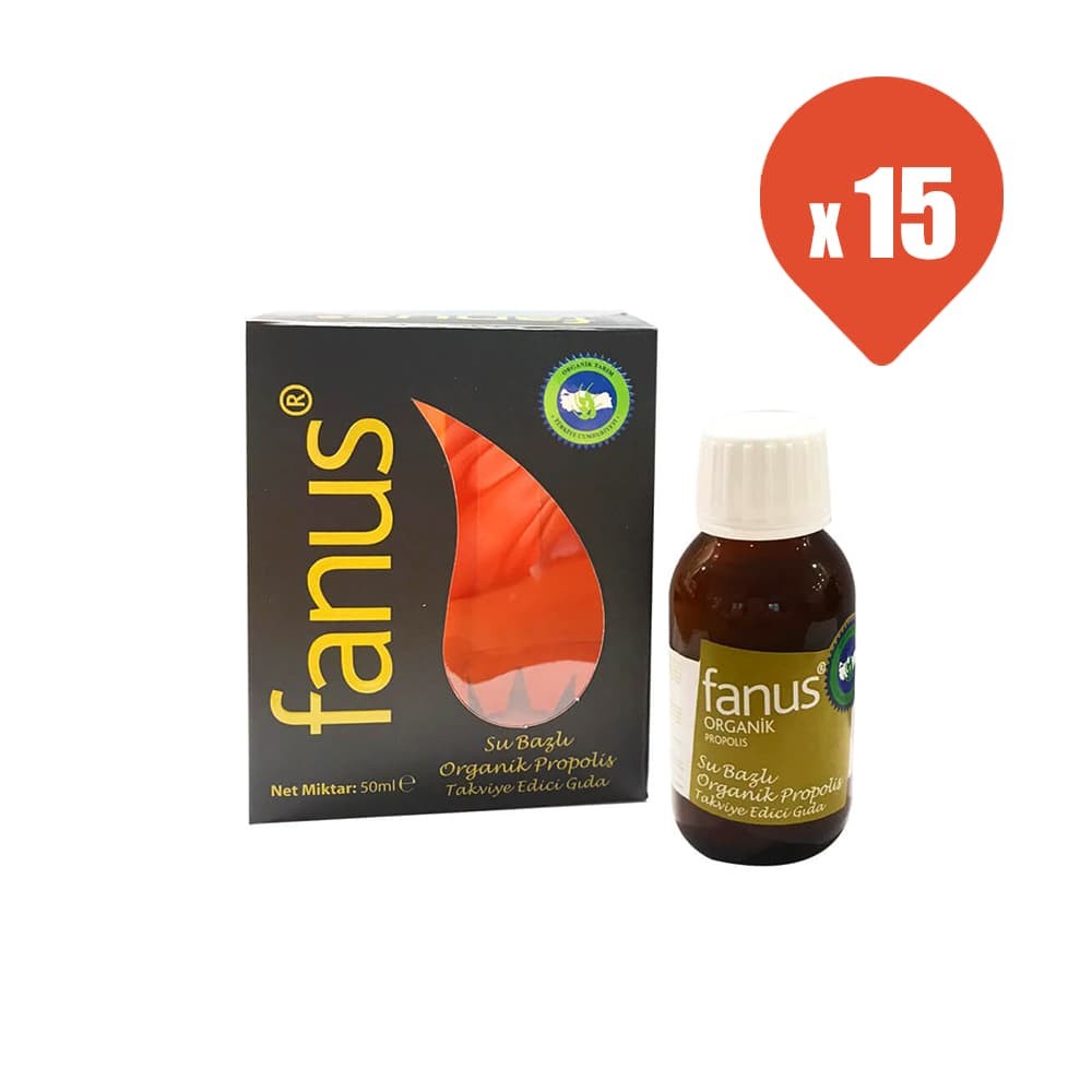 Fanus Su Bazlı Organik Propolis 50 ml x 15