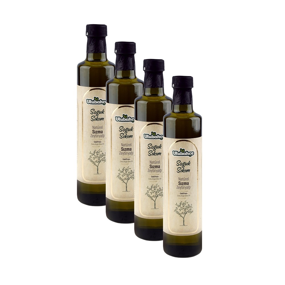 Ulubahçe Soğuk Sıkım Natürel Sızma Zeytinyağı 250 ml x 4