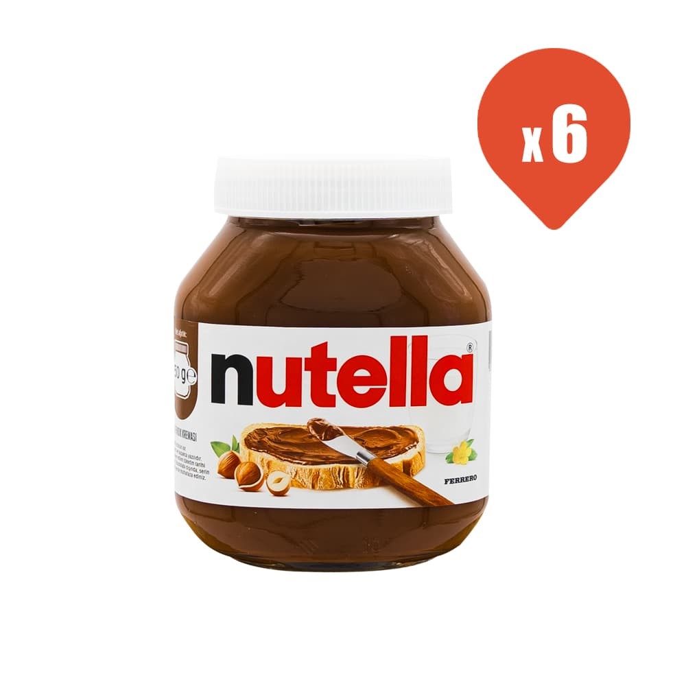 Nutella Kakaolu Fındık Kreması 750 gr x 6