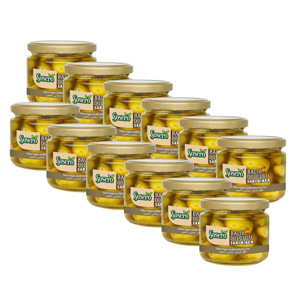 Sosero Peynir Dolgulu Balık Biber 290 gr x 12