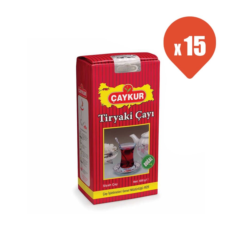 Çaykur Tiryaki Siyah Çay 500 gr x 15