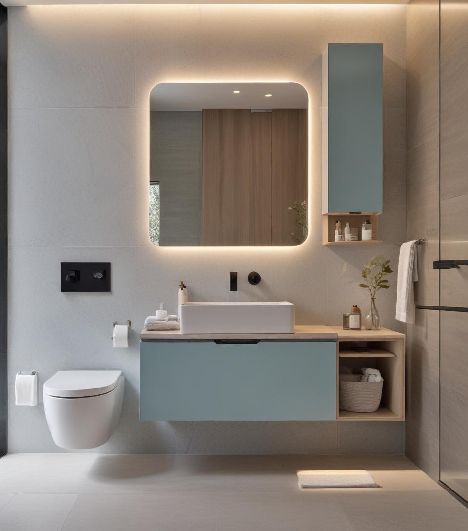 MirrorDecorArt - Led Aydınlatmalı Yeni Trend Banyo Aynası, Banyo Dekoru, Premium Kalite Aynalar