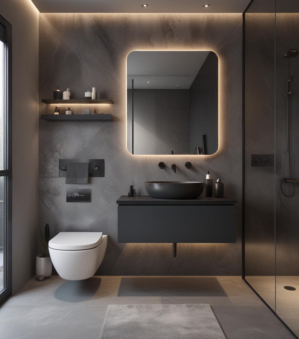 MirrorDecorArt - Led Aydınlatmalı Yeni Trend Banyo Aynası, Banyo Dekoru, Premium Kalite Aynalar