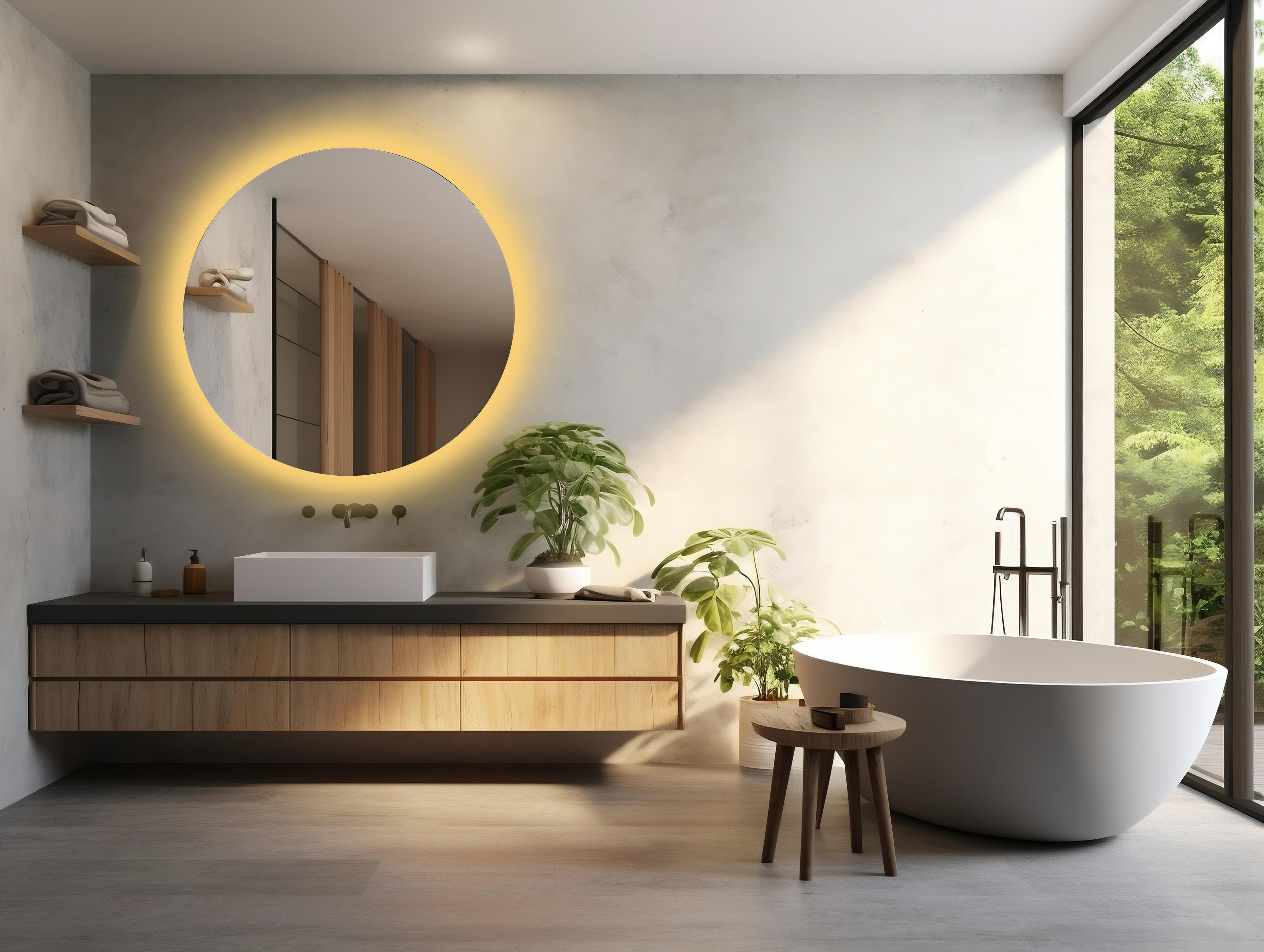 Round LED Bathroom Mirror