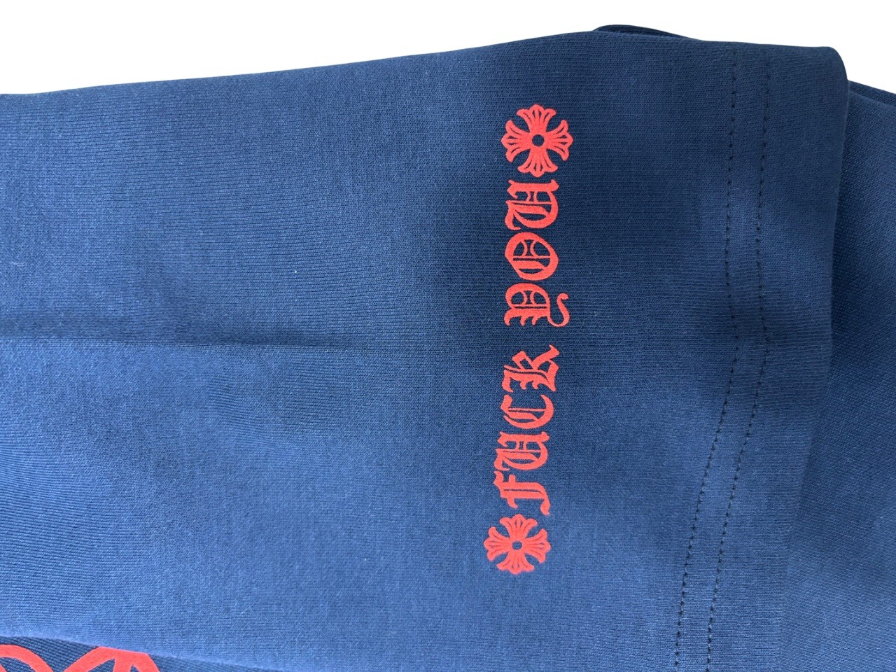 Chrome Hearts Lacivert-Kırmızı Şort Tişört Takım