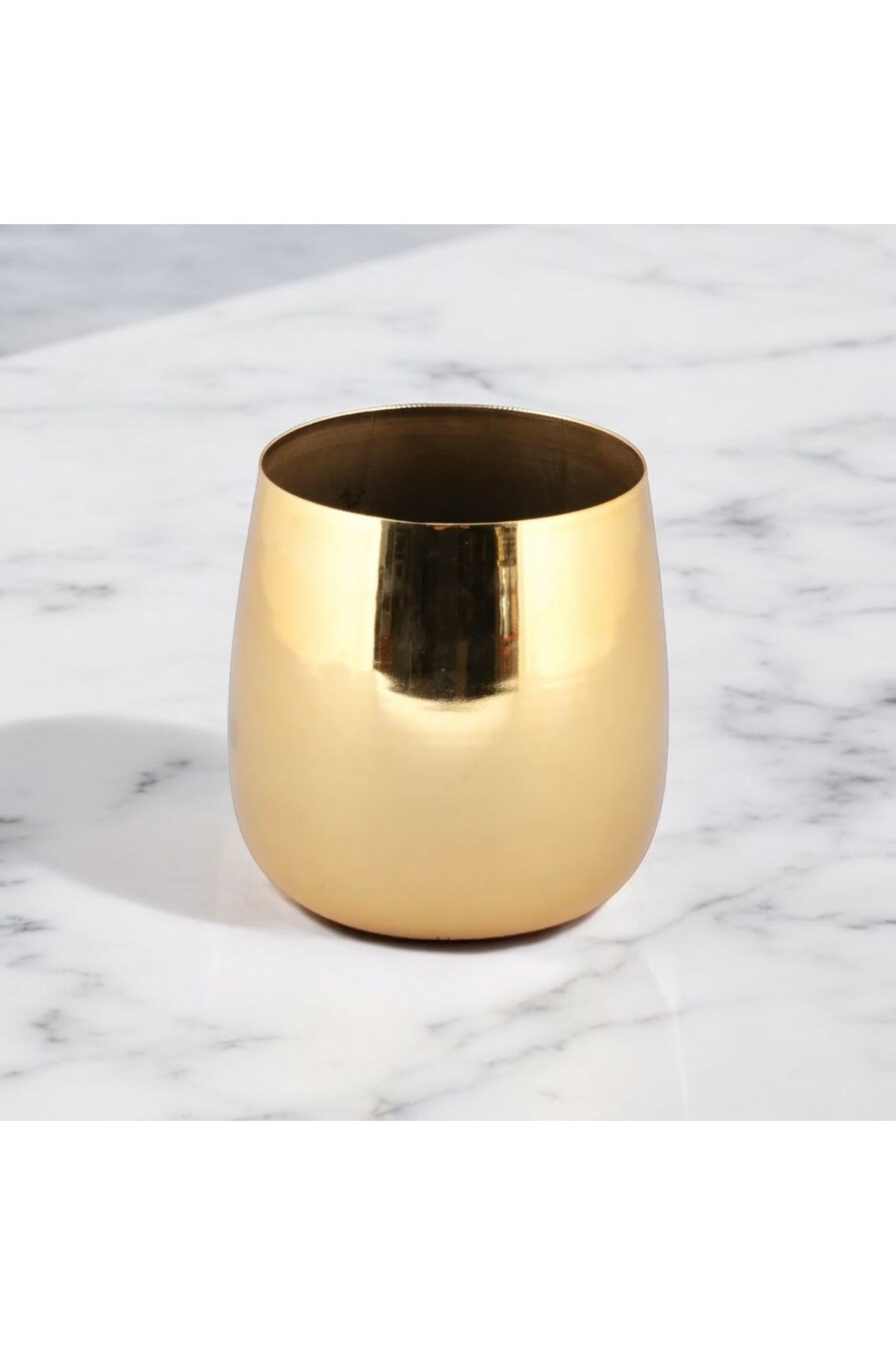 Gold Metalik Parlak Vazo Etiketsiz 0 image