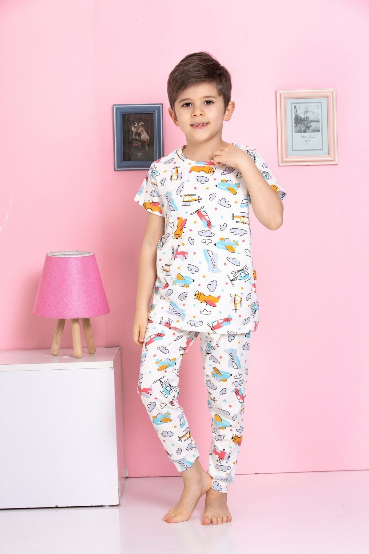 ERKEK COCUK UÇAKLI PIJAMA