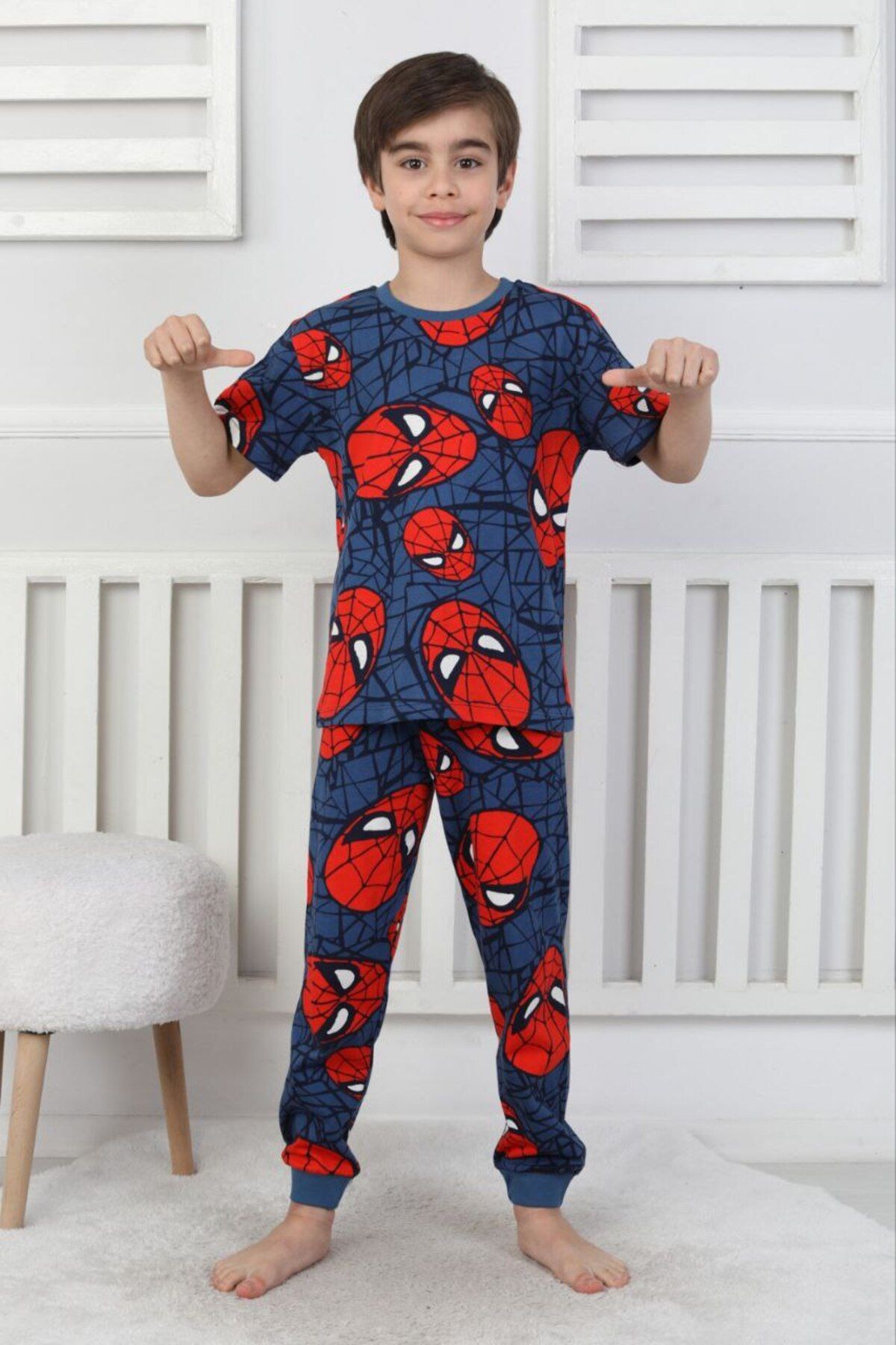 Örümcek Adam Kısa Kollu Pijama Takımı