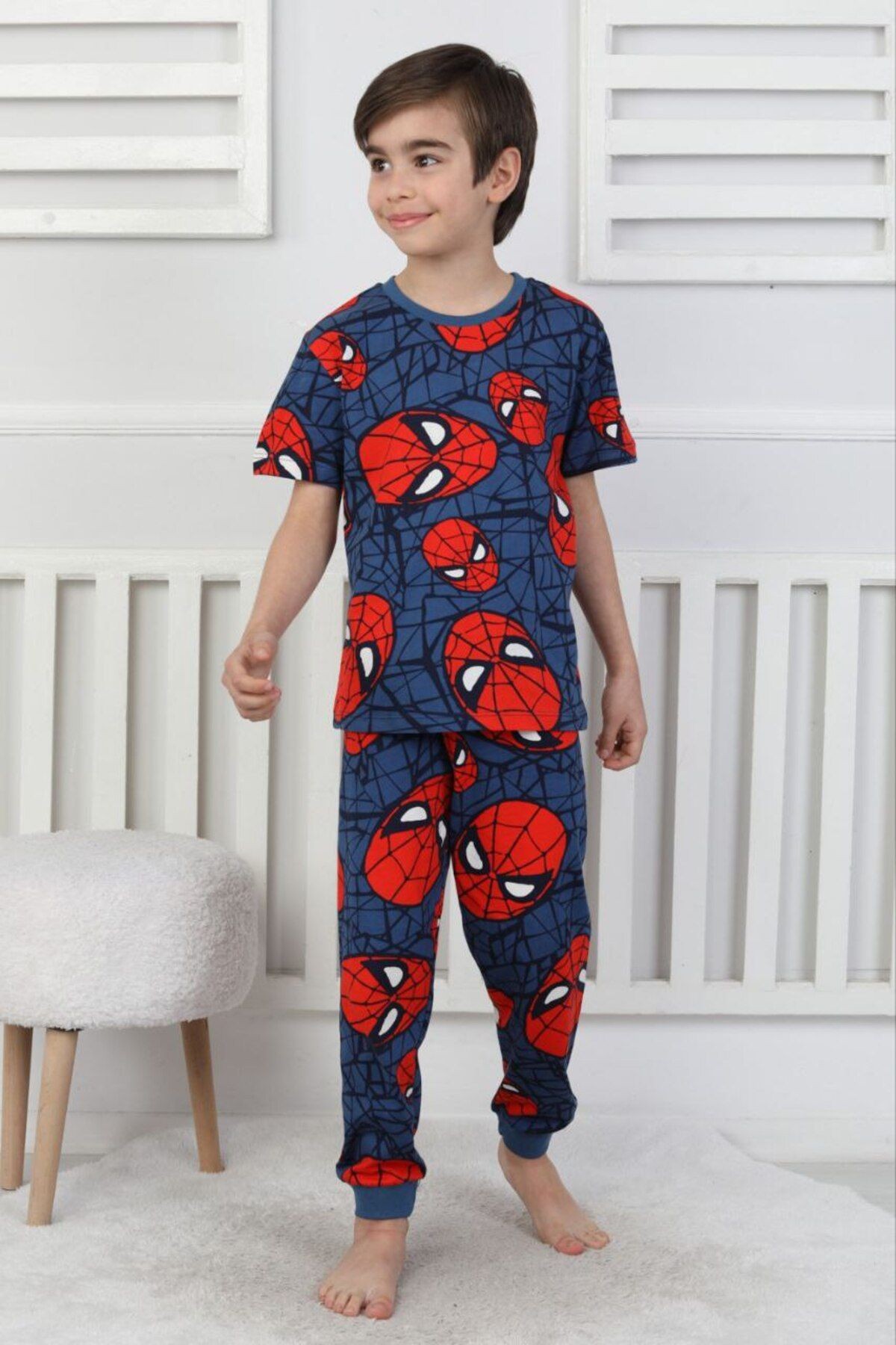 Örümcek Adam Kısa Kollu Pijama Takımı