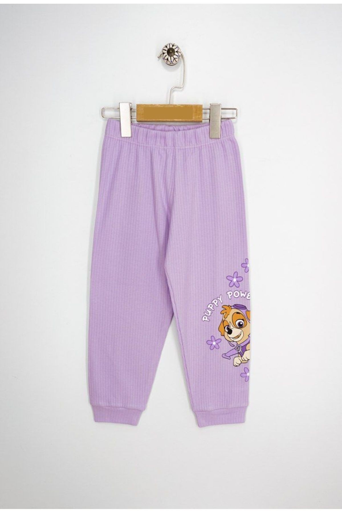 Paw Patrol Fitilli Kız Çocuk Pijama Takımı