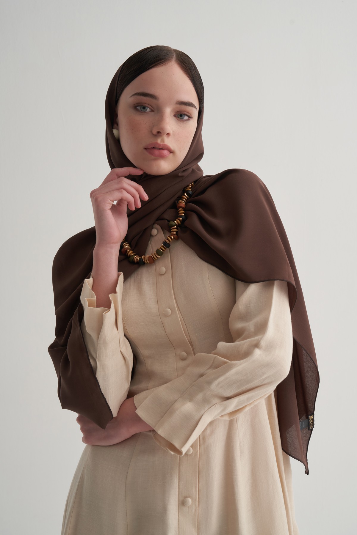 Dark Brown Silk