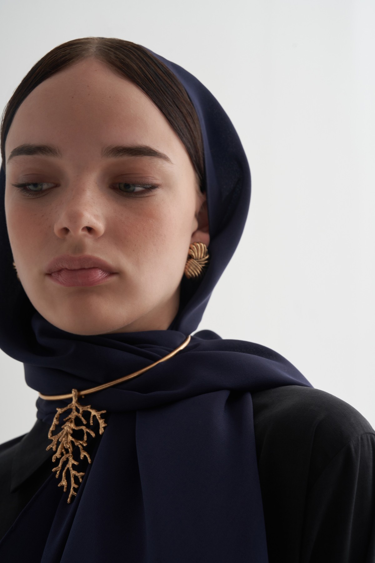 Navy Blue Silk