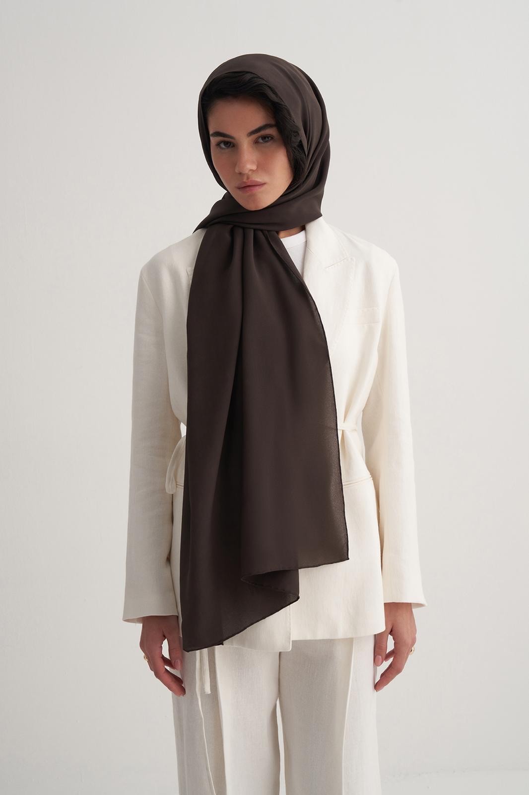 Dark Brown Silk