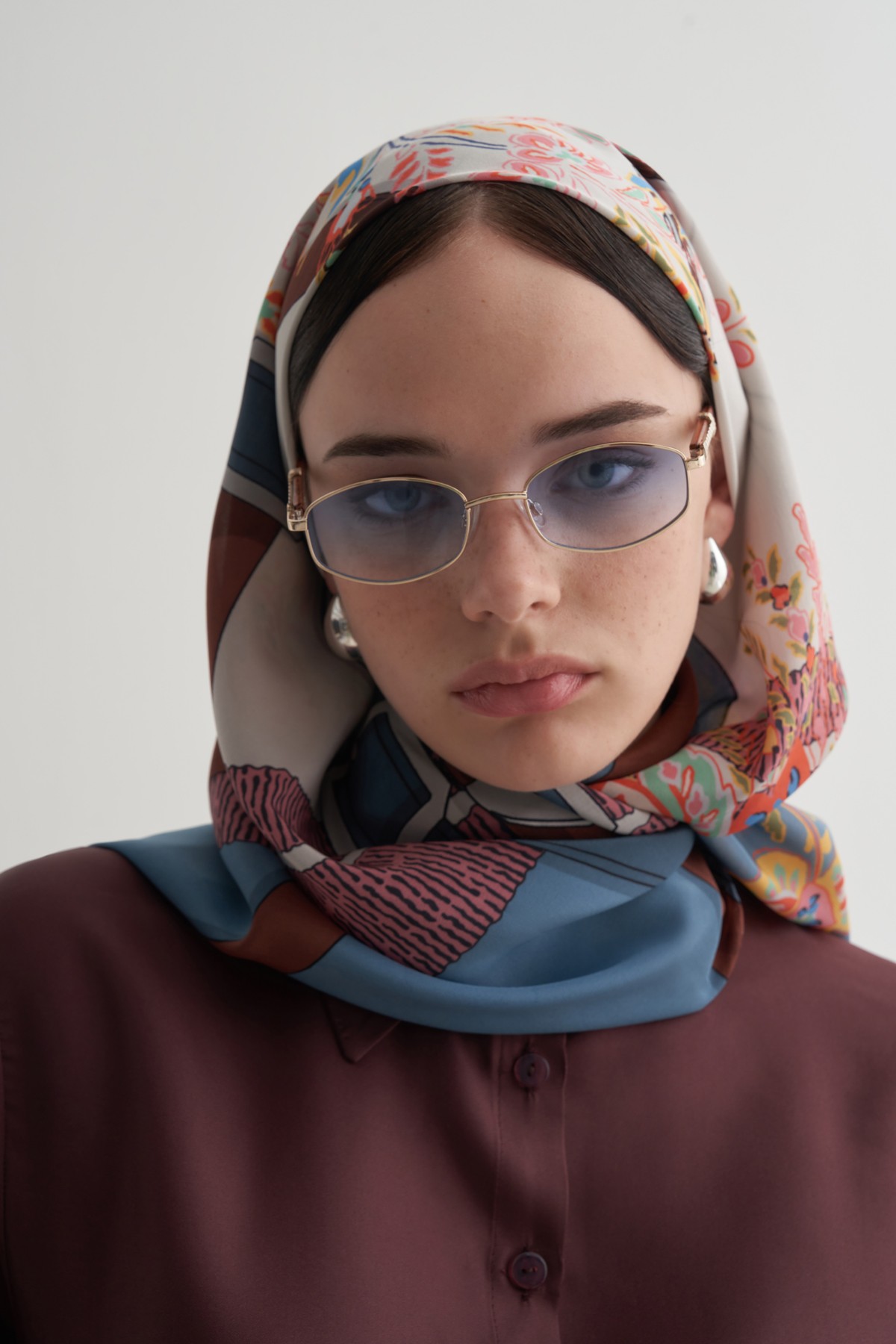 Blue Belvia Scarf