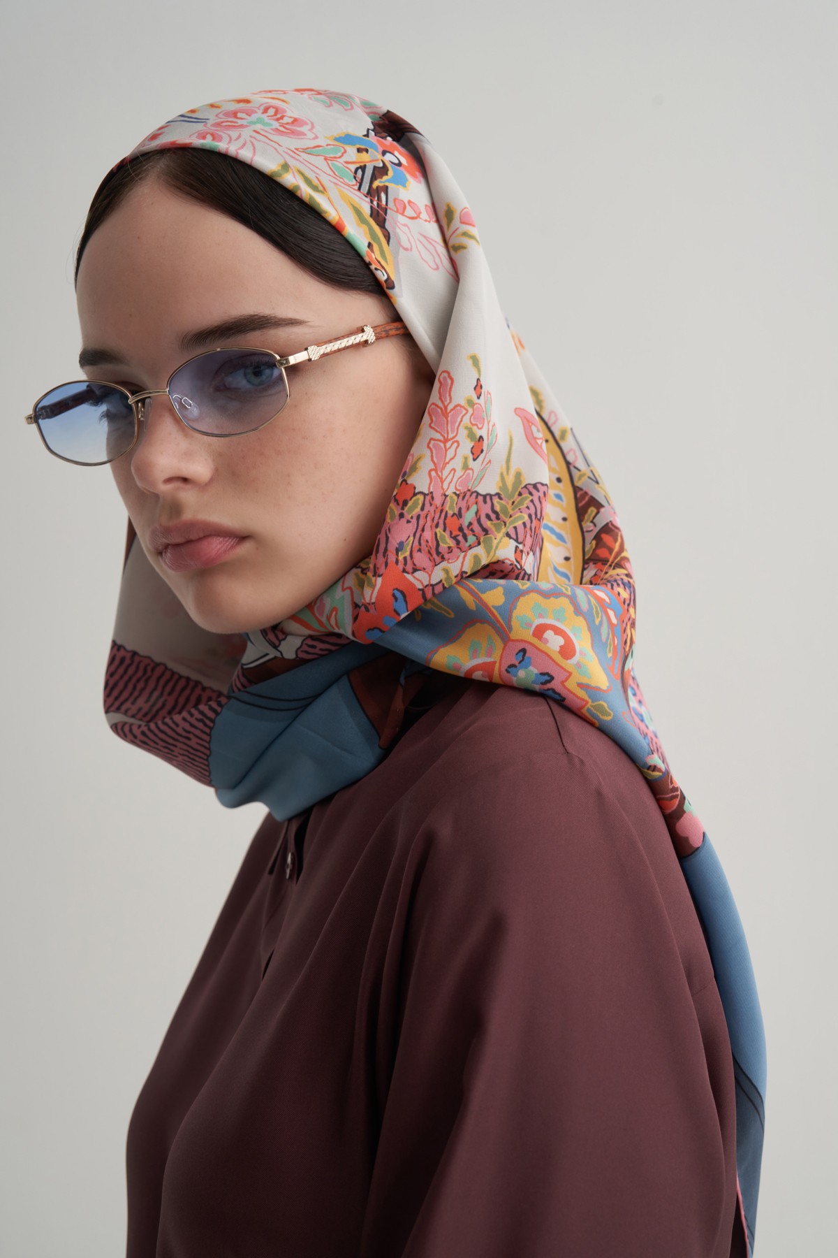 Blue Belvia Scarf