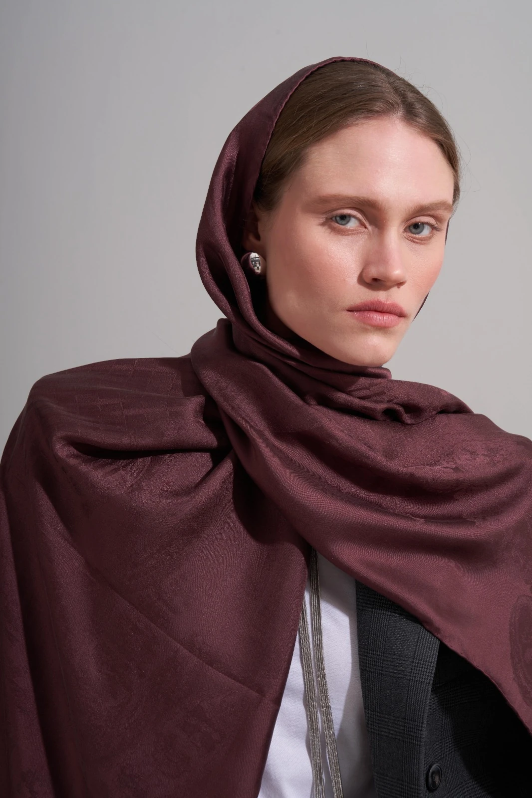 Bordo Jakar Şal