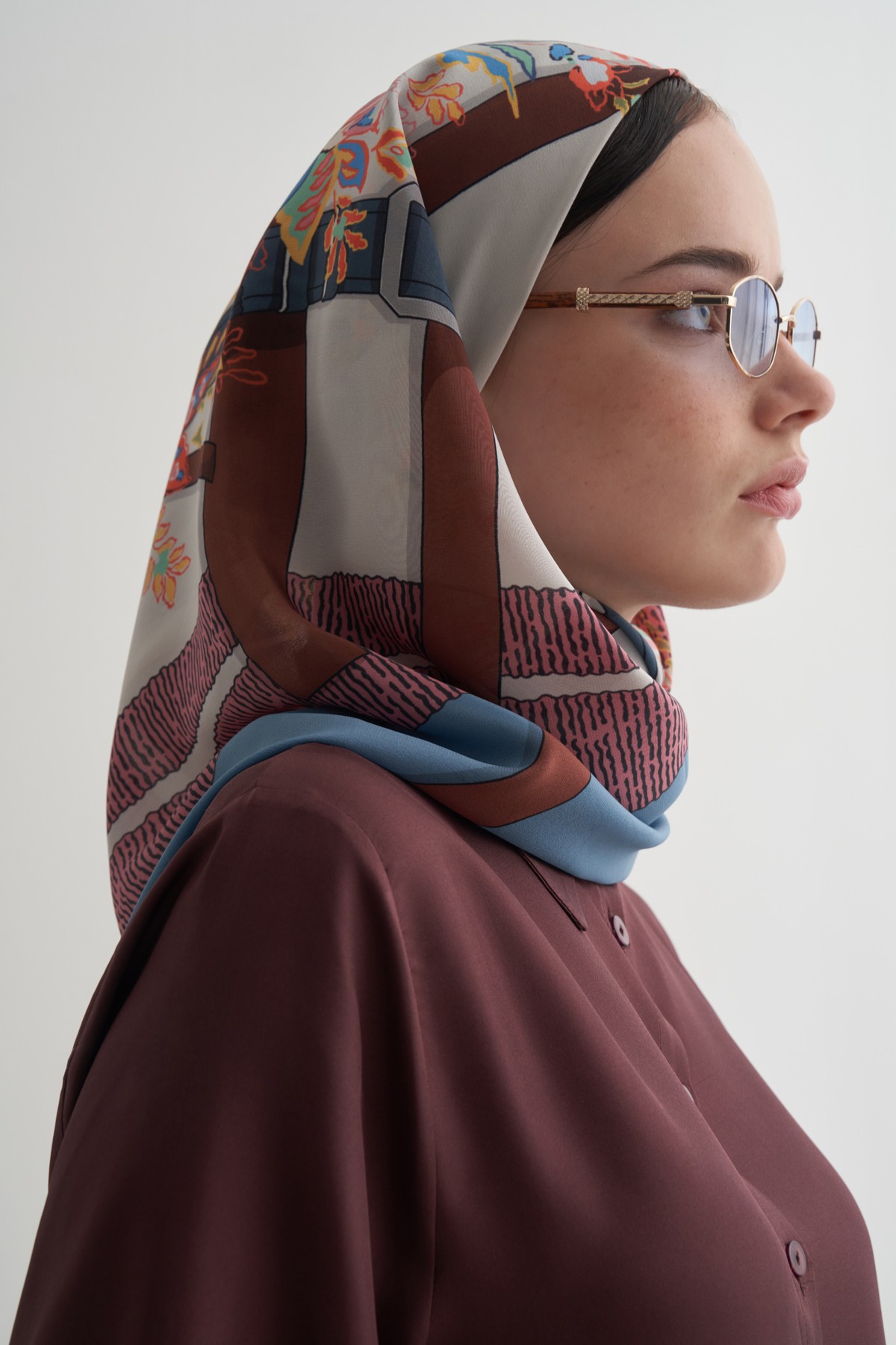 Blue Belvia Scarf