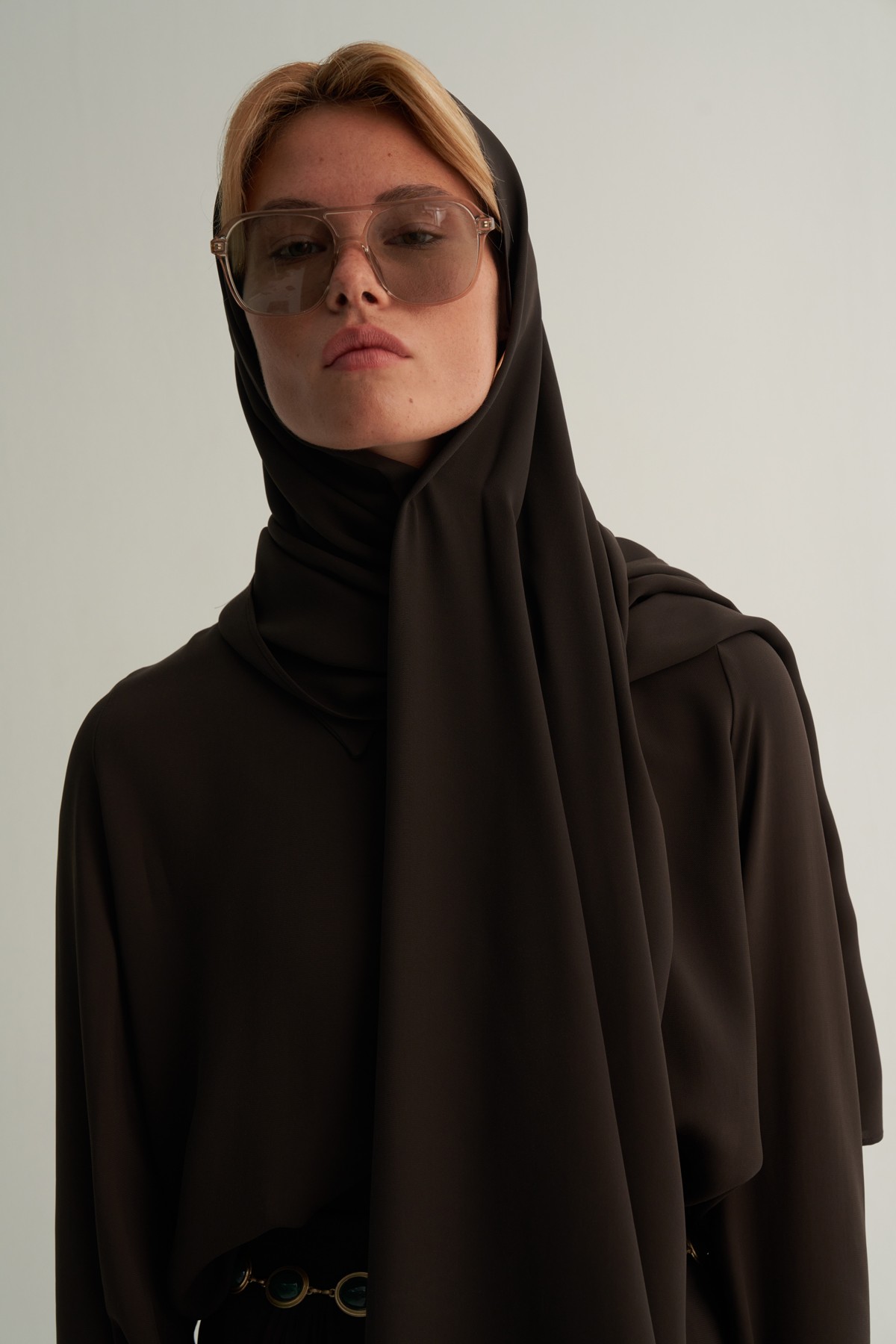 Brown Cupro Scarve