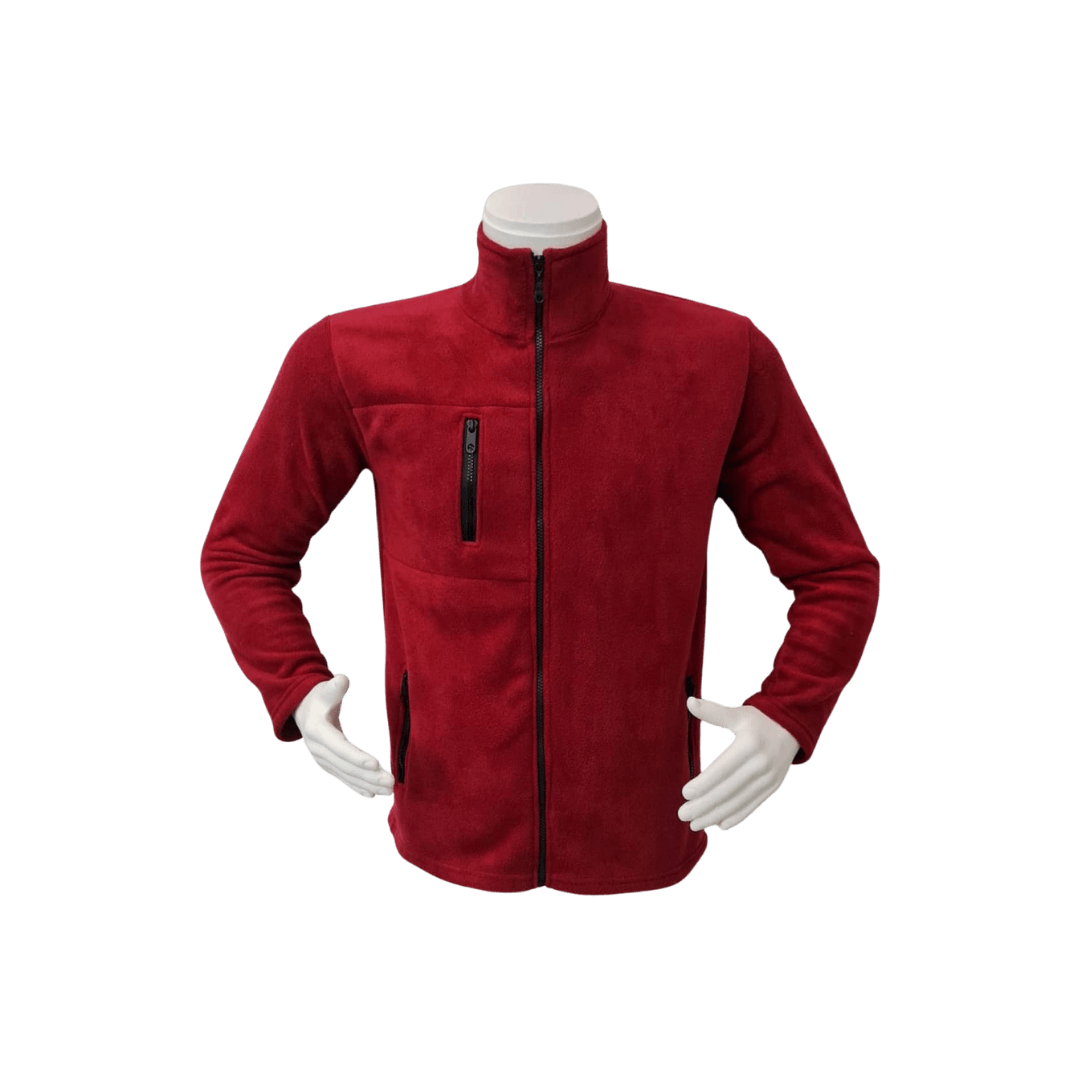 3 Cepli Polar Ceket - Bordo