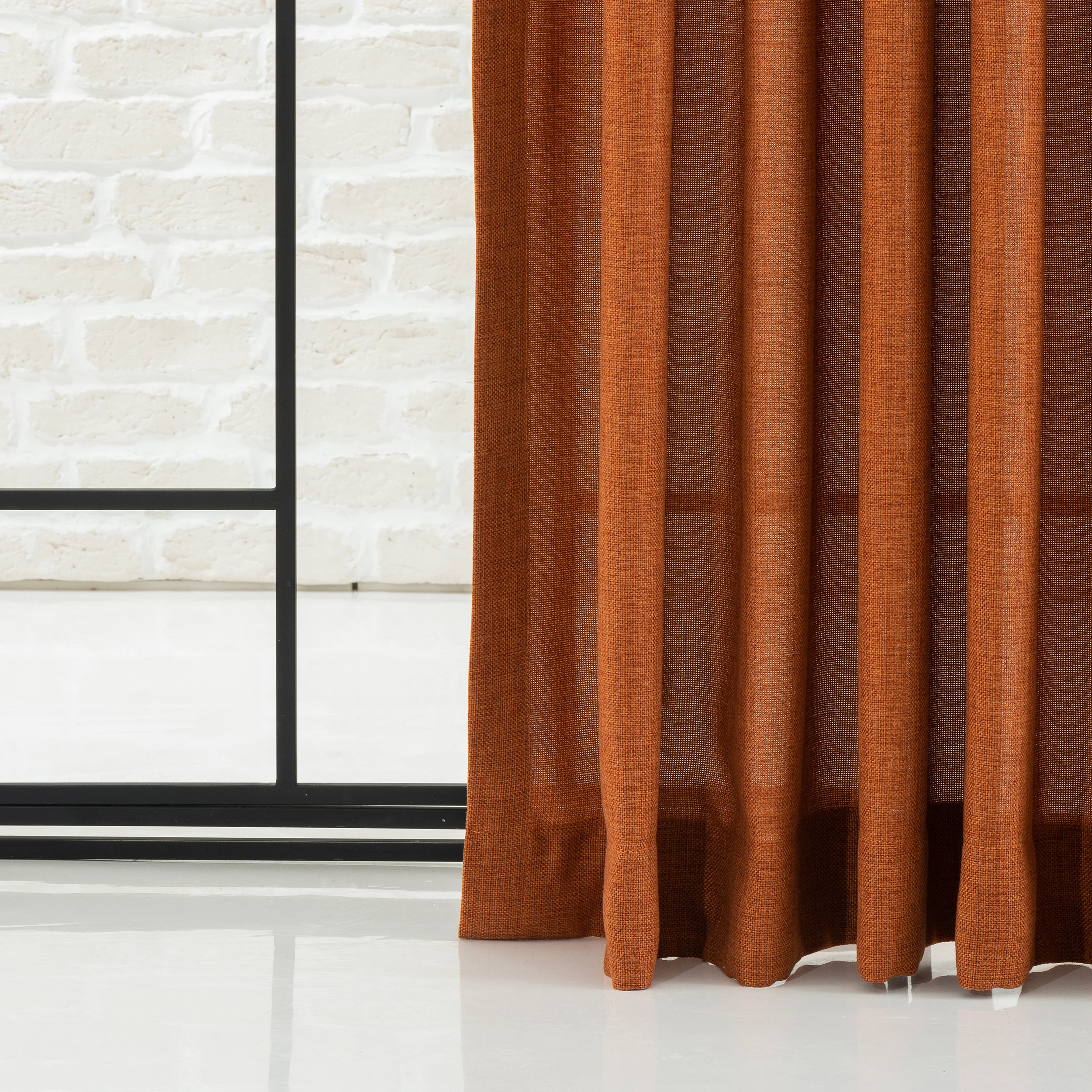 Rod Pocket Linen Curtains, 16 Color Options. Hook And Rings Modern Draperies, Custom Made For Living Room And Bed Room, High Quality Drapes