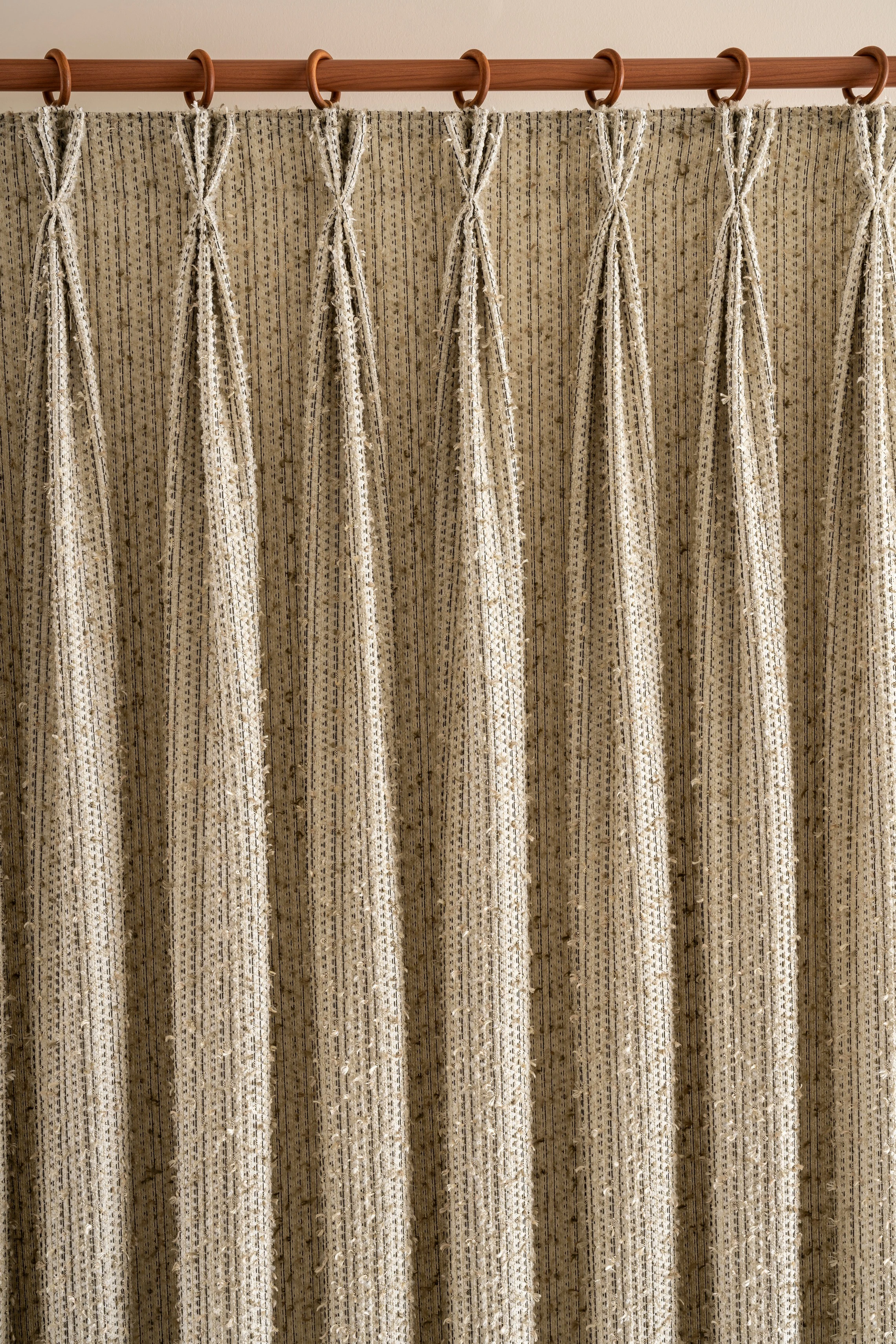 Modern Triple Linen Curtain 5 Colors, Custom Made Panels. Luxury Pleated Curtains, Home Decor Interior.
