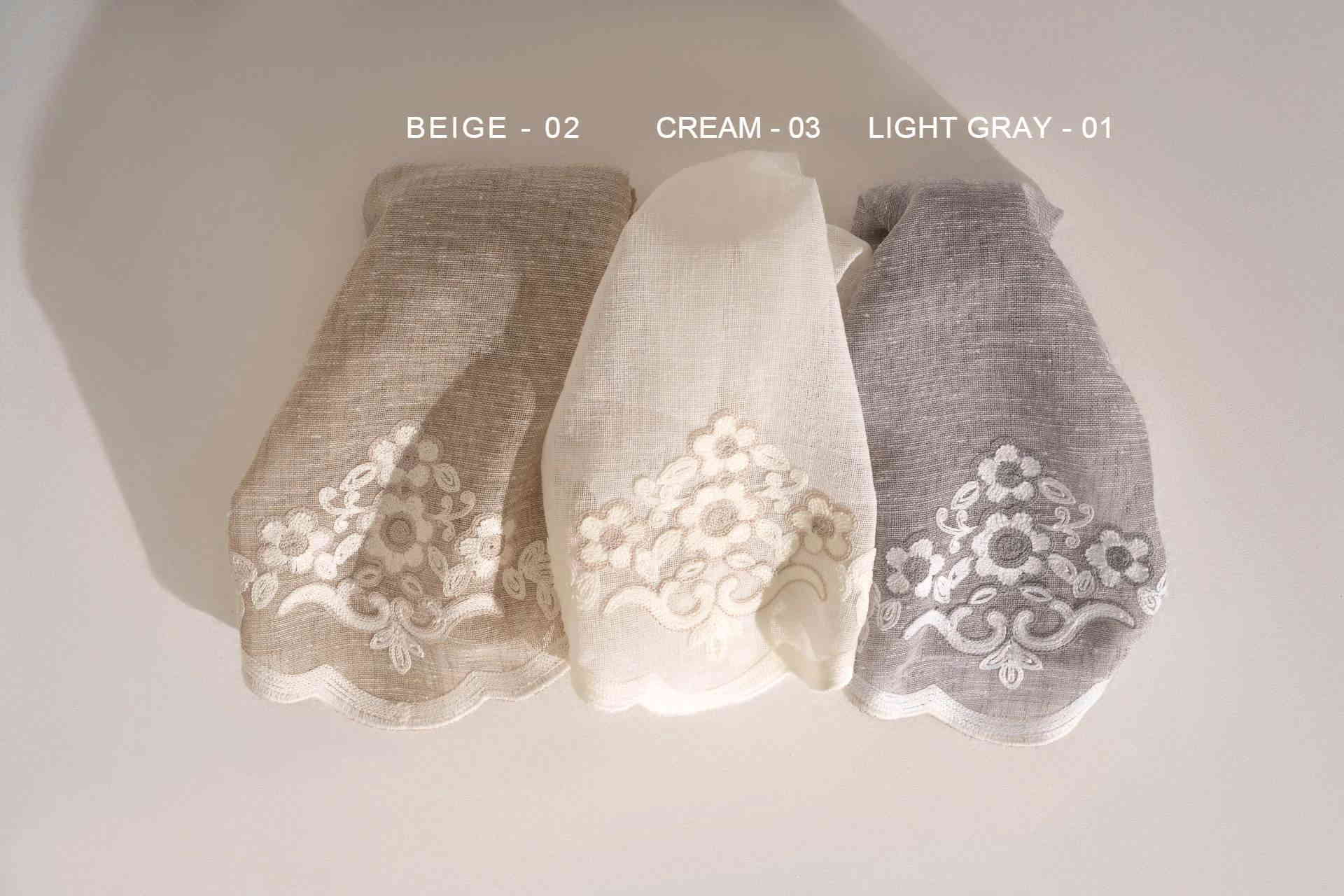 Double Pinch Pleated Floral Natural Luxury Curtains Hand Made Linen Boho Design 3 Colours Extra Long Custom Minimalist Curtain for Living Room And Cafe Curtains.